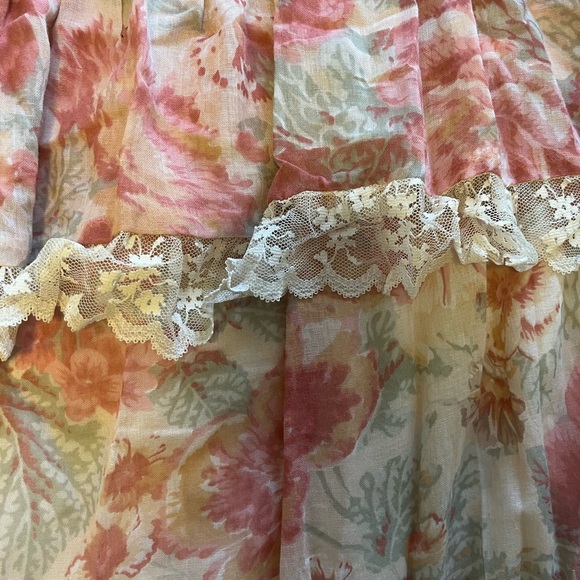 Phase II California. Maxi Halter Style Dress. No Size. Red Multicolor Floral - Picture 5 of 12